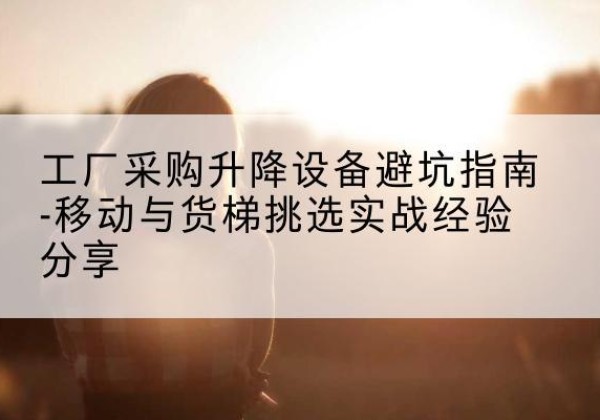 藁城移动式升降机怎么选-工厂采购升降设备避坑指南-移动与货梯挑选实战经验分享
